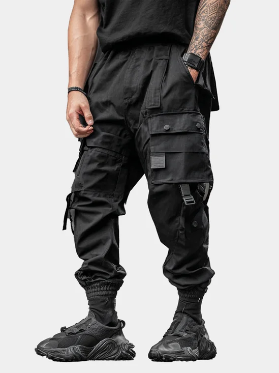 Windproof Pants For Street Use Wear-Resistant Hiking Pants Flap Pocket Casual Pants