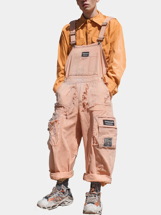 Bib Pants Multi-Pocket Ripstop Anti-static Cargo Pants Work Hiking Pants