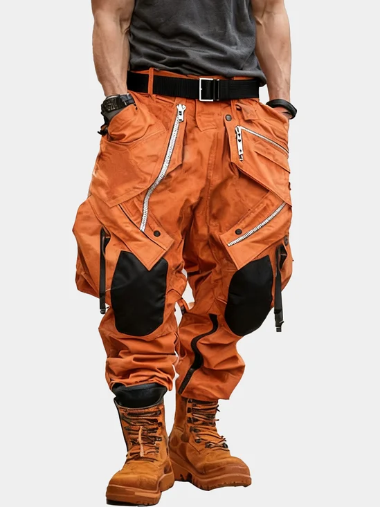 Men's Water Resistant Cargo Pants  Ripstop Multi-Pocket Street Tactical Pants Work Hiking Pants