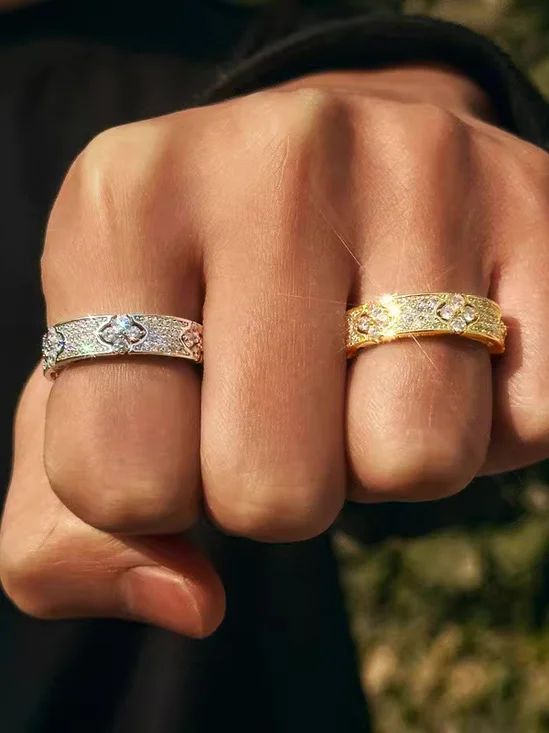 Diamond Titanium Steel Ring