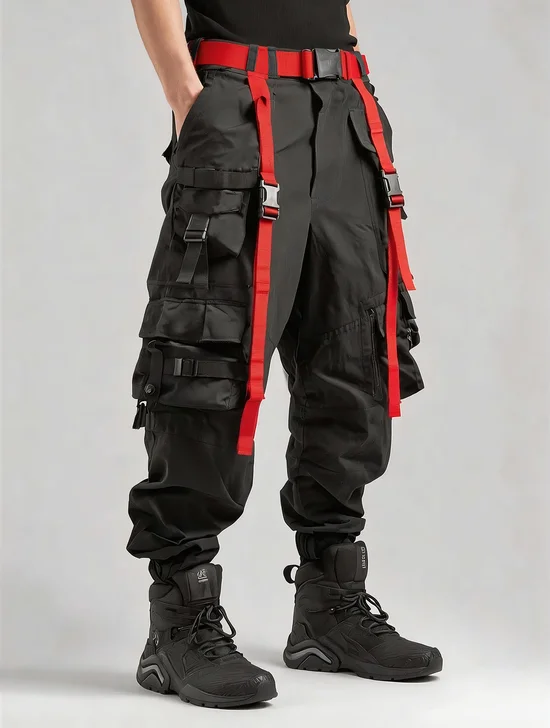 Functional Multi-Pocket Streetwear Work Pants