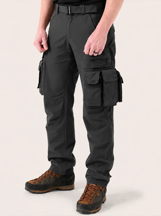 ForgeShield™ Triple Proof Waterproof Stain-resistant Oil-resistant Workwear Black 12 Pockets Outdoor Cargo Utility Pants