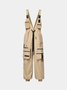Bib Overalls Loose Fit Baggy Casual Workwear Fashion Lightweight Sloppy Coveralls with Cargo Pockets