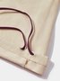 Color-block Casual Cargo Pants Workout Joggers Hiking Drawstring Tactical Pants with Multi Pockets