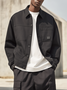 Street Style Washed Denim Cotton Classic Work Jacket