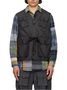 Street Fashion Style Lace-Up Workwear Fitted Vest with Multiple Pockets