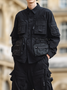 Urban Fashion 3D Pocket Poplin Work Shirt