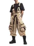 Bib Overalls Loose Fit Baggy Casual Workwear Fashion Lightweight Sloppy Coveralls with Cargo Pockets