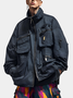 Urban Cotton Loose Mock Neck Jacket Fashionable And Light Work Clothes