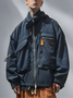 Hoodie Casual Cotton Street Style Multi-Pocket Work Jacket