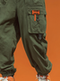 Tactical Pants Multi-Pocket Solid Color Loose Cotton Urban Workwear Overalls