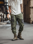 Retro Cargo Pants Casual Outdoor Relaxed Fit Work Pants with Multi Pockets
