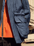 Trendy Fashion Blue Windproof Work Jacket