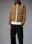 Shawl Collar Multicolor Block Regular Fit Fashionable and lightweight Casual Jacket