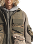 Functional Street Fashion Fabric Splicing Lapel Workwear Vest