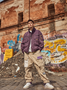 Street Style Flap Pockets Zip-Up Work Jacket