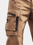 Street Style Washed Cotton Zip-Up Work Pants