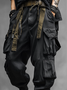 Windproof And Waterproof Work Pants For Street Use Wear-Resistant Hiking Pants Flap Pocket Casual Pants