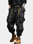 Windproof And Waterproof Work Pants For Street Use Wear-Resistant Hiking Pants Flap Pocket Casual Pants