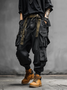 Windproof And Waterproof Work Pants For Street Use Wear-Resistant Hiking Pants Flap Pocket Casual Pants