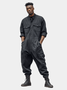 Street Style Washed Cotton Twill Relaxed Fit Workwear Coverall