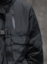 Urban Loose Mock Neck Plain Jacket Fashionable And Light Work Clothes