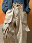 Windproof And Waterproof Street Work Pants, Wear-Resistant Urban Casual Pants With Flap Pockets