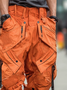 Men's Water Resistant Ripstop Orange Multi-Pocket Street Tactical Pants
