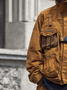 Men's Ripstop Multi-Pocket Street Fashion Work Jacket Lined