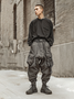 Men's Water Resistant Ripstop Dark Gray Multi-Pocket Trendy Street Tactical Pants