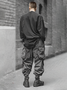 Men's Water Resistant Ripstop Dark Gray Multi-Pocket Trendy Street Tactical Pants