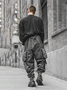 Men's Water Resistant Ripstop Dark Gray Multi-Pocket Trendy Street Tactical Pants