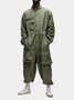 Ripstop Cotton Work Coveralls Mechanic Overall Jumpsuit Baggy Casual Workwear with Cargo Pockets