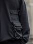 Trendy and avant-garde workwear multi-pocket Hoodie Sweatshirt