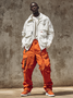 Casual Cargo Pants Workout Joggers Hiking Drawstring Tactical Pants with Multi Pockets