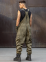 Bib Overalls Loose Fit Baggy Casual Workwear Fashion Lightweight Sloppy Coveralls with Cargo Pockets