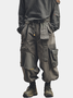 Streetwear Outdoor Washed Cargo Pants Relaxed Fit Work Pants with Multi Pockets