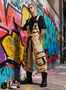 Bib Overalls Loose Fit Baggy Casual Workwear Fashion Lightweight Sloppy Coveralls with Cargo Pockets