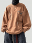 Workwear Sweatshirt Fashionable Urban Industrial Style Casual Street Three-Dimensional Pocket Work Clothes