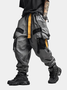 Street Style Work Pants Casual Retro Multi-Pocket Polyester Cotton Splash-Proof Windproof Urban Cool