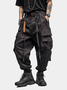 Street Style Work Pants Casual Retro Multi-Pocket Cotton Splash-Proof Windproof Urban Loose Pants