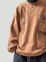 Workwear Sweatshirt Fashionable Urban Industrial Style Casual Street Three-Dimensional Pocket Work Clothes