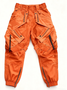 Men's Water Resistant Ripstop Orange Multi-Pocket Street Tactical Pants