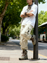 Streetwear Outdoor Washed Cargo Pants Relaxed Fit Work Pants with Multi Pockets