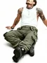 Casual Outdoor Cargo Pants Relaxed Fit Work Pants with Multi Pockets