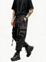 Street Style Work Pants Casual Retro Multi-Pocket Cotton Splash-Proof Windproof Urban Loose Pants