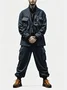 workwear street style urban windproof quick-drying wear-resistant flap pocket lined work jacket