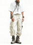 Streetwear Outdoor Washed Cargo Pants Relaxed Fit Work Pants with Multi Pockets