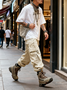 Streetwear Outdoor Washed Cargo Pants Relaxed Fit Work Pants with Multi Pockets