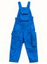 Men's Ripstop Blue Multi-Pocket Trendy Deconstructed Street Straight Overalls